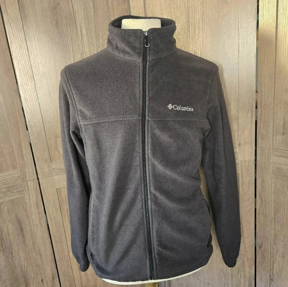 Columbia Plush mens black zip Sweater - Picture 3 of 12